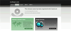 Desktop Screenshot of ecofinpro.com